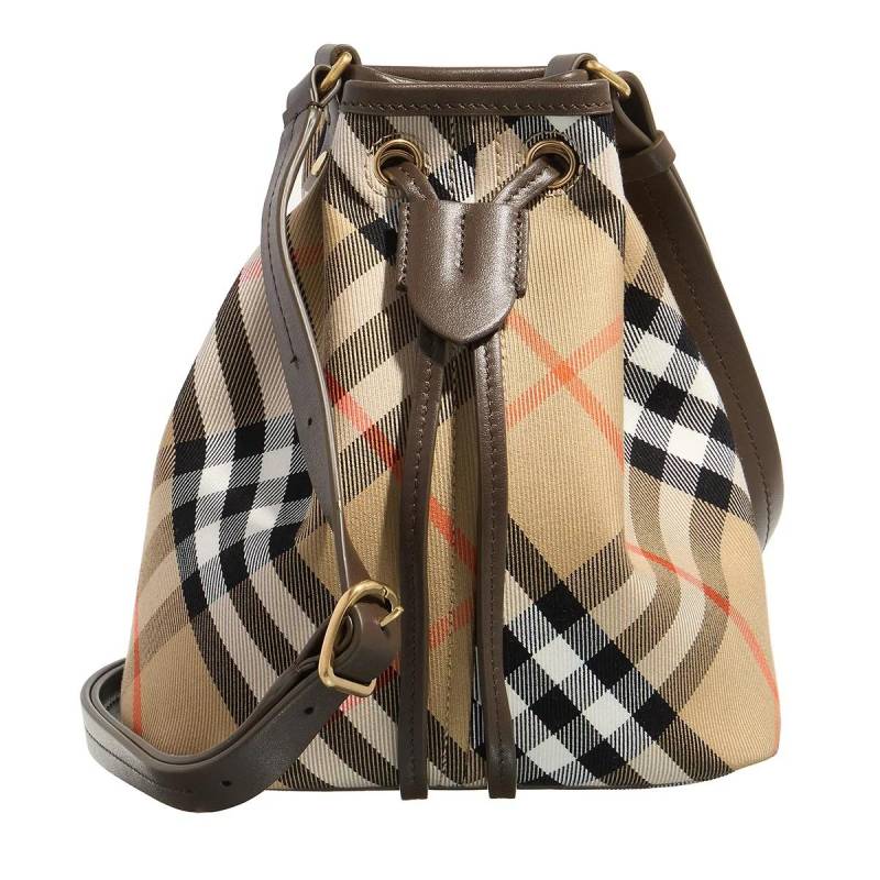 Burberry Umhängetasche - Medium Drawstring Bucket - Gr. unisize - in Beige - für Damen von Burberry