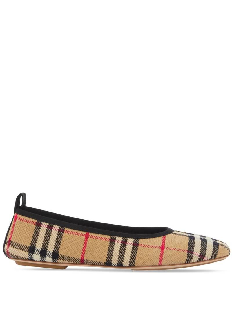 Burberry Vintage Check ballerina shoes - Neutrals von Burberry