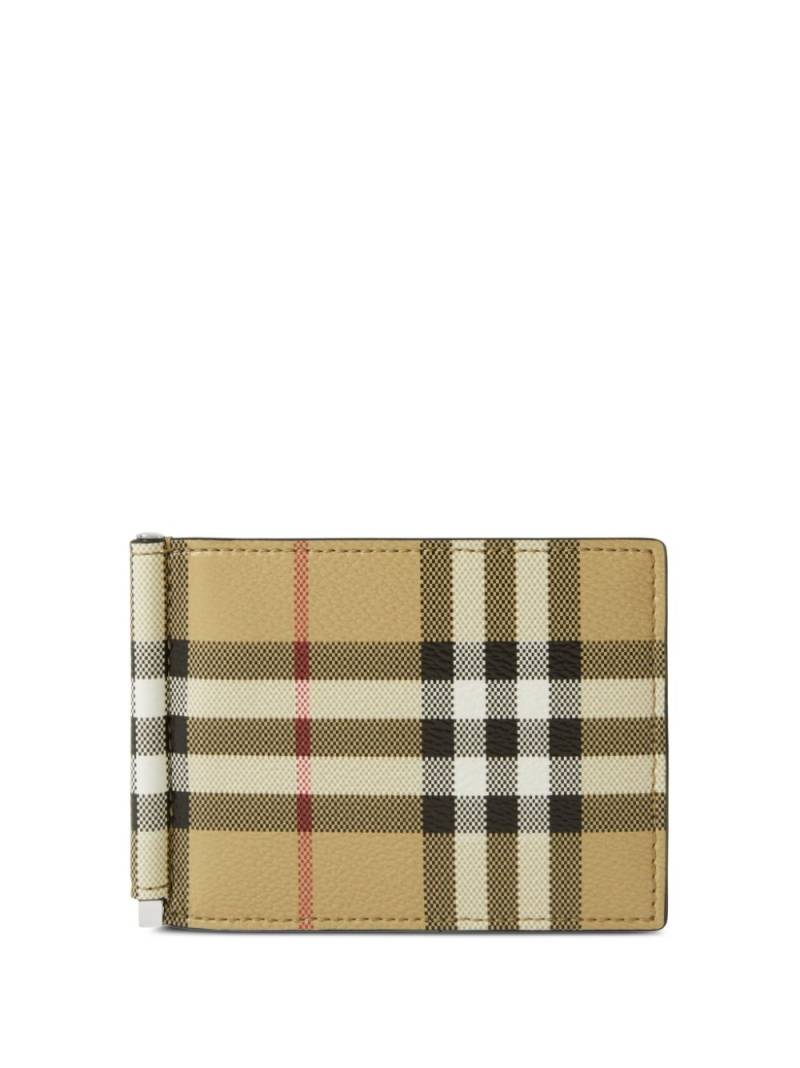 Burberry Vintage Check bi-fold cardholder - Neutrals von Burberry