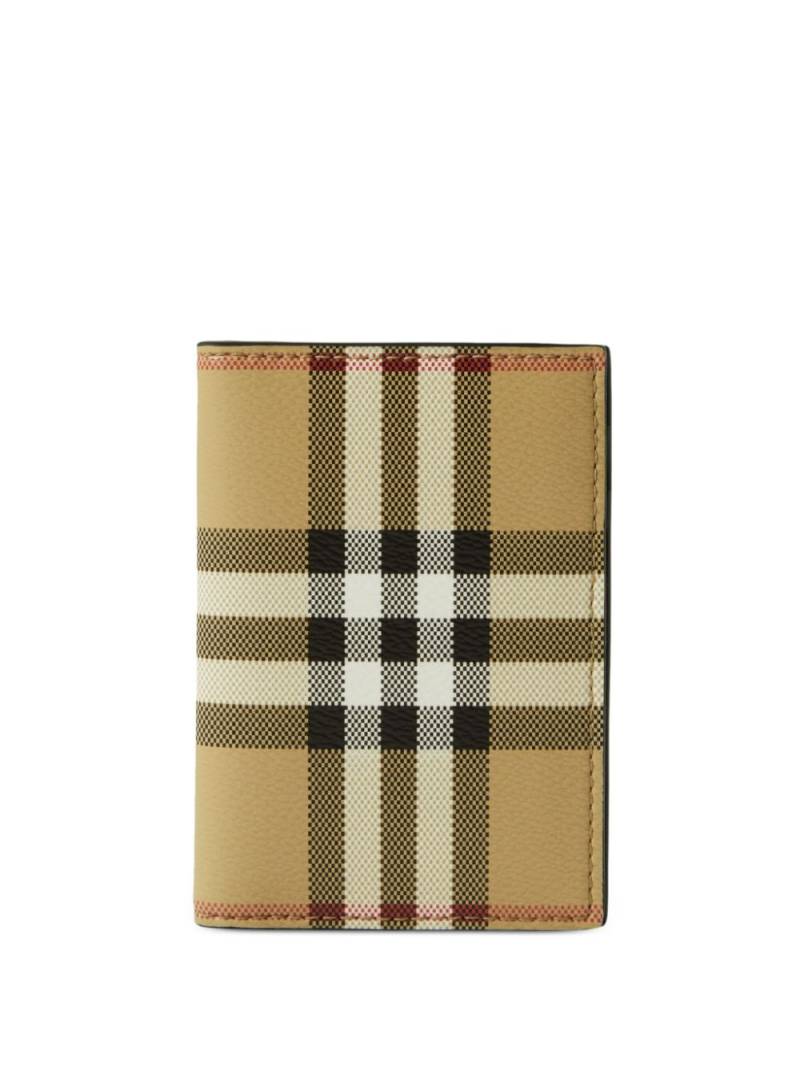 Burberry Vintage Check bi-fold wallet - Neutrals von Burberry