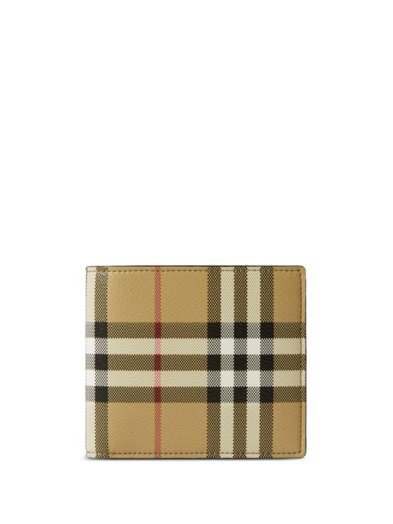 Burberry Vintage Check bifold leather wallet - Neutrals von Burberry