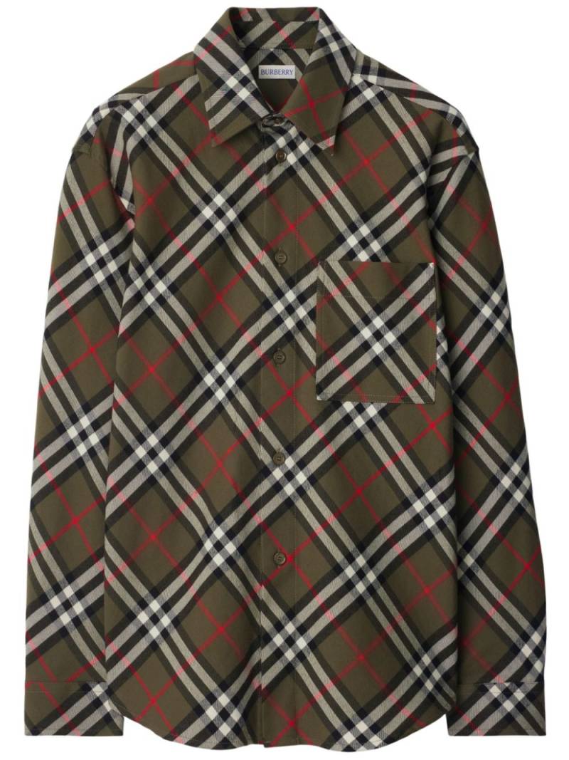 Burberry Vintage Check cotton shirt - Green von Burberry