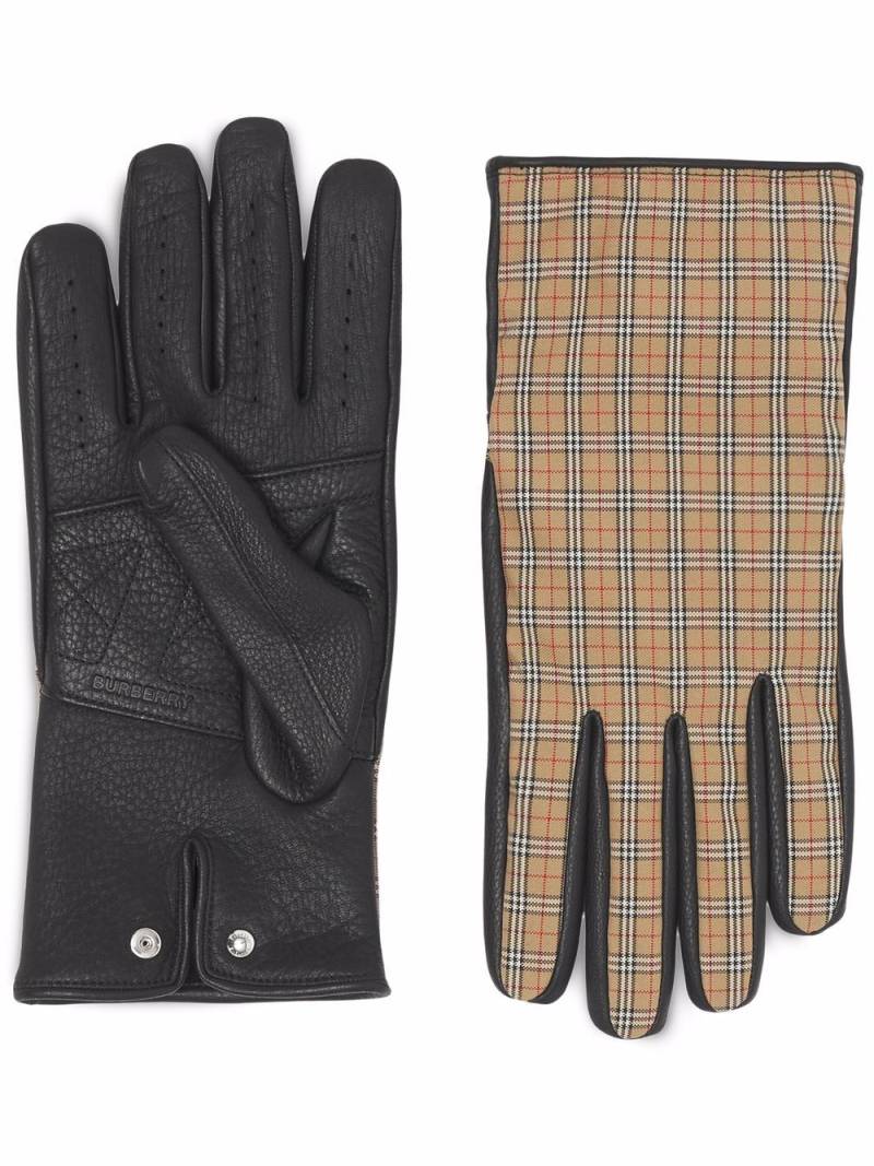 Burberry Vintage Check gloves - Brown von Burberry