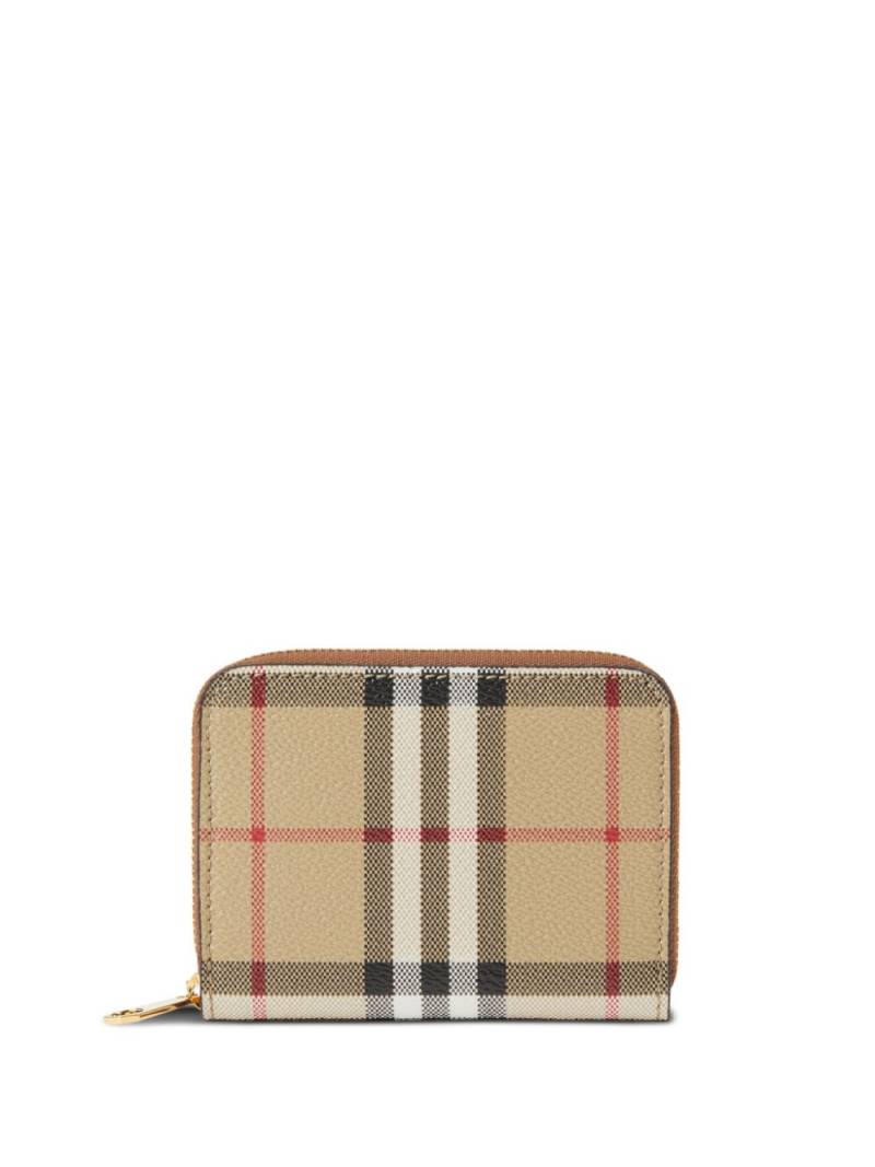 Burberry Vintage Check leather wallet - Neutrals von Burberry