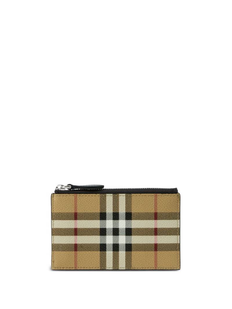 Burberry Vintage Check leather wallet - Neutrals von Burberry