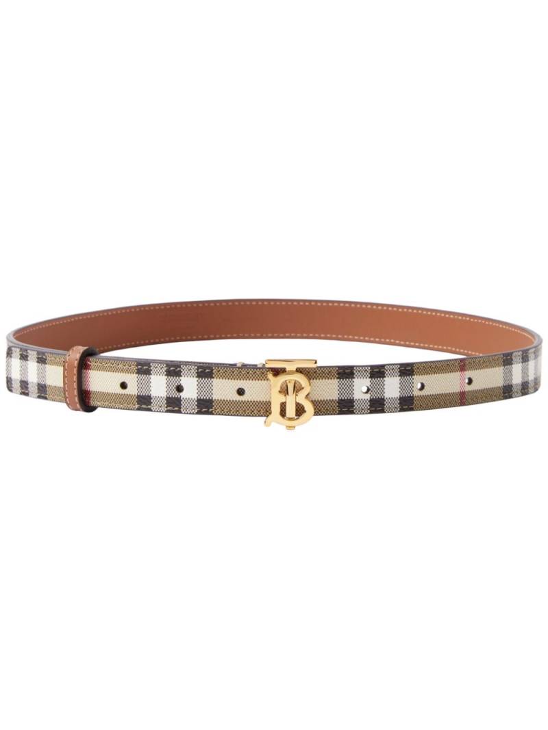 Burberry Vintage Check logo-buckle belt - Neutrals von Burberry