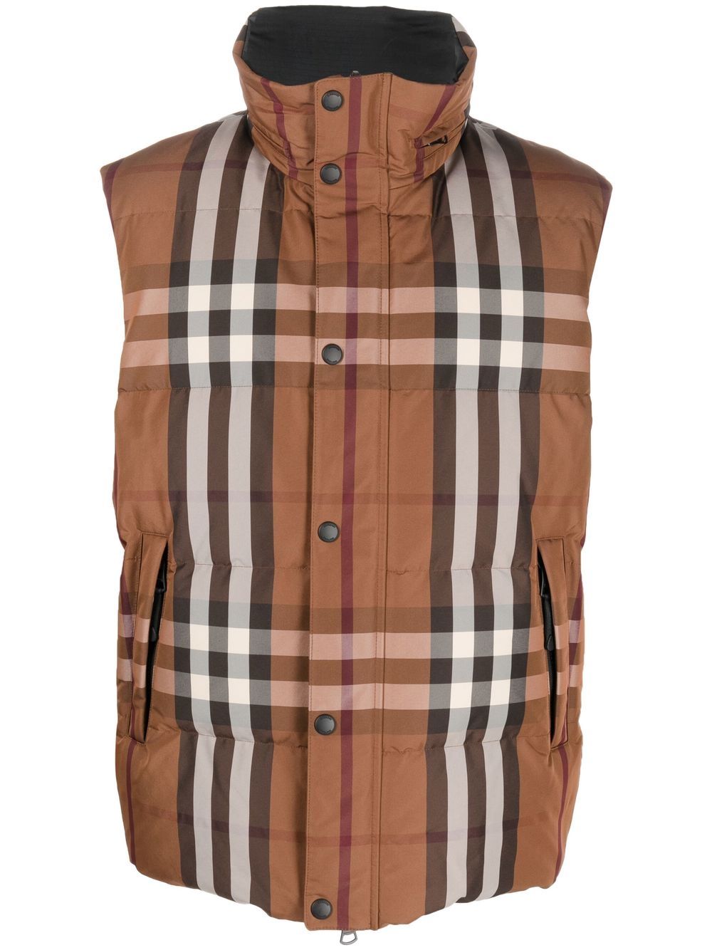 Burberry Vintage-Check padded gilet - Brown von Burberry