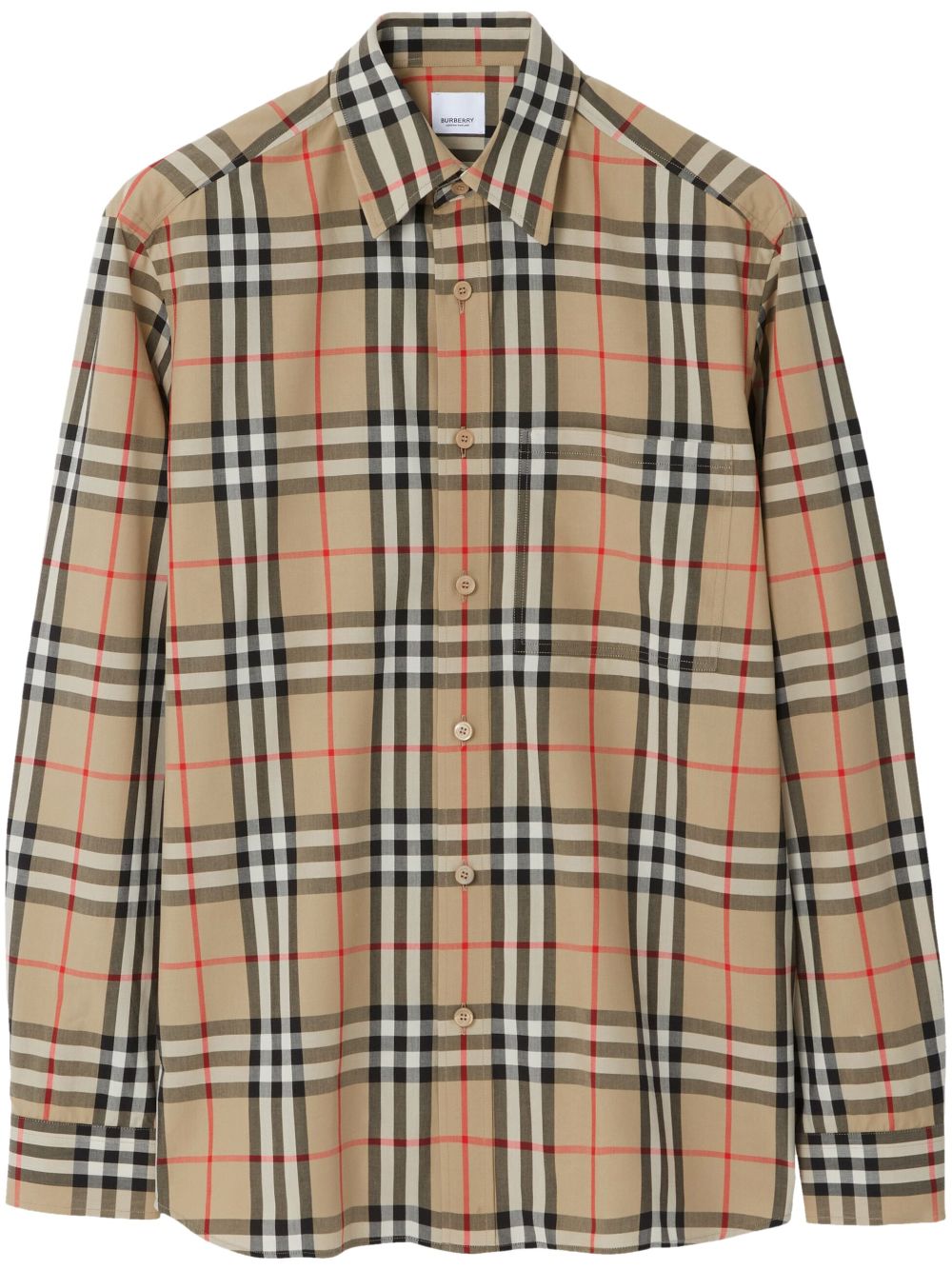 Burberry Vintage Check-pattern cotton shirt - Neutrals von Burberry