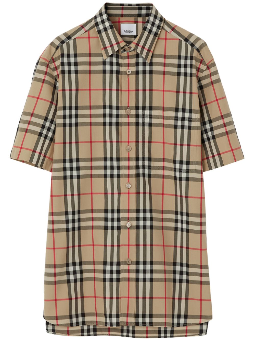 Burberry Vintage Check pattern cotton shirt - Neutrals von Burberry