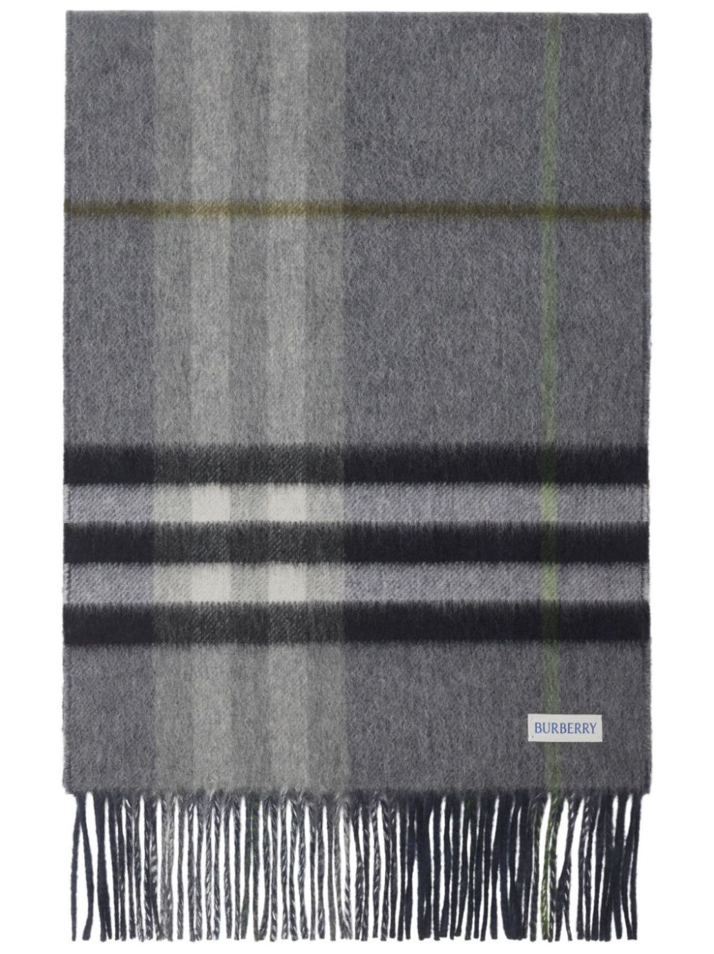 Burberry Vintage Check-pattern scarf - Grey von Burberry