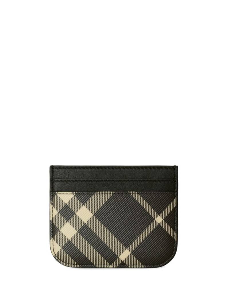 Burberry Vintage-Check print cardholder - Black von Burberry