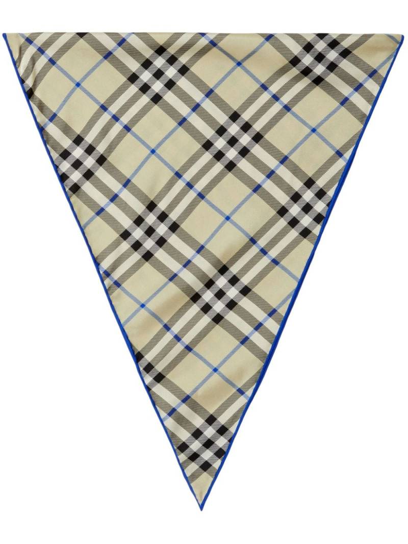 Burberry Vintage Check silk scarf - Neutrals von Burberry