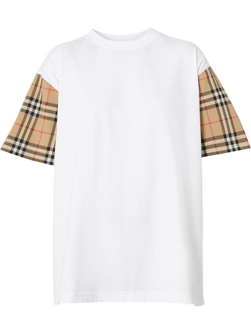 Burberry Vintage Check-sleeve T-shirt - White von Burberry