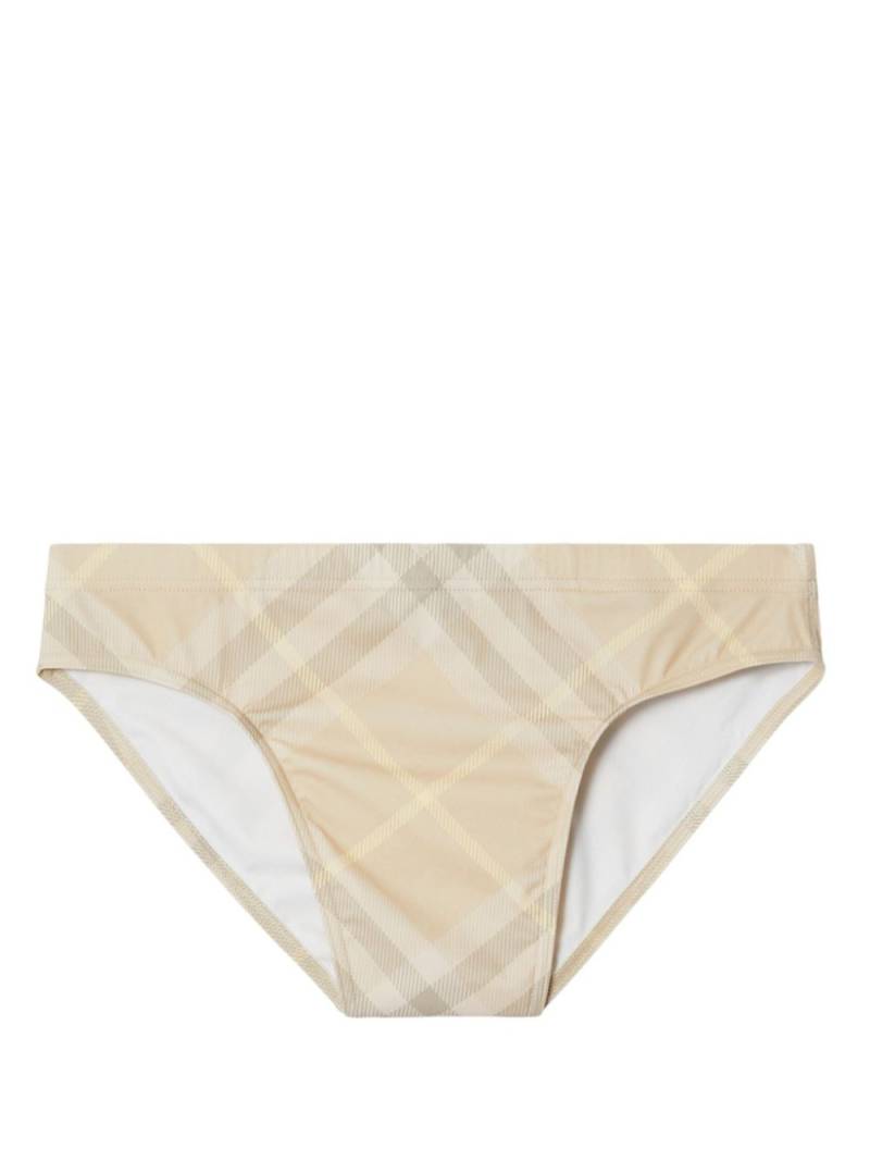 Burberry Vintage-Check swimming trunks - Neutrals von Burberry