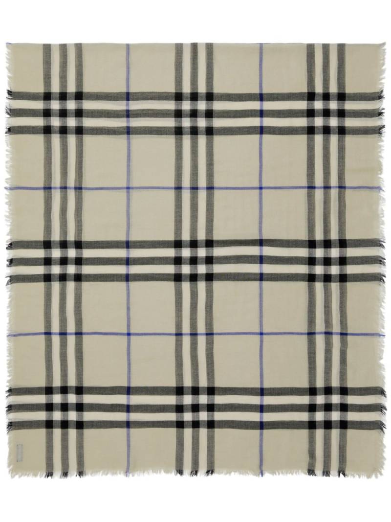 Burberry Vintage Check wool scarf - Neutrals von Burberry