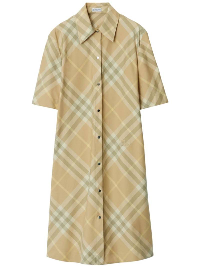 Burberry Vintage-check cotton shirt dress - Neutrals von Burberry