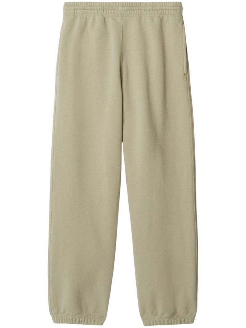 Burberry appliqué-logo cotton track pants - Neutrals von Burberry