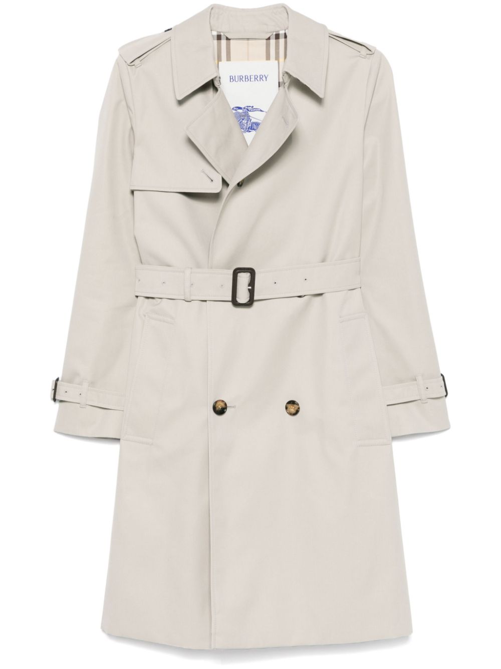 Burberry belted trench coat - Grey von Burberry