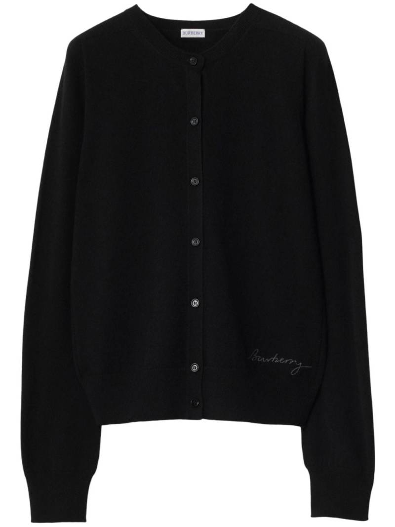 Burberry cashmere cardigan - Black von Burberry