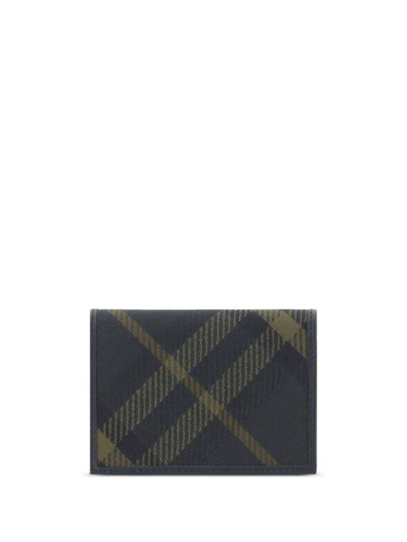 Burberry check bi-fold wallet - Blue von Burberry