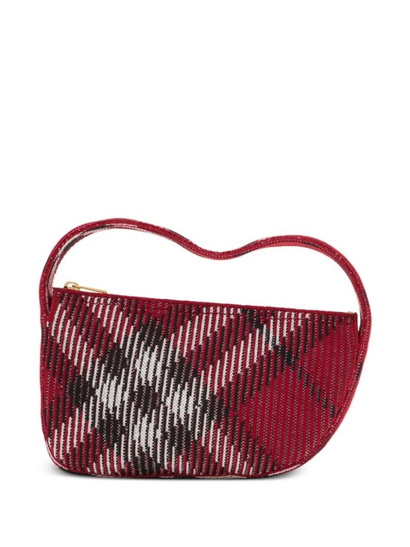 Burberry check mini knitted bag - Red von Burberry