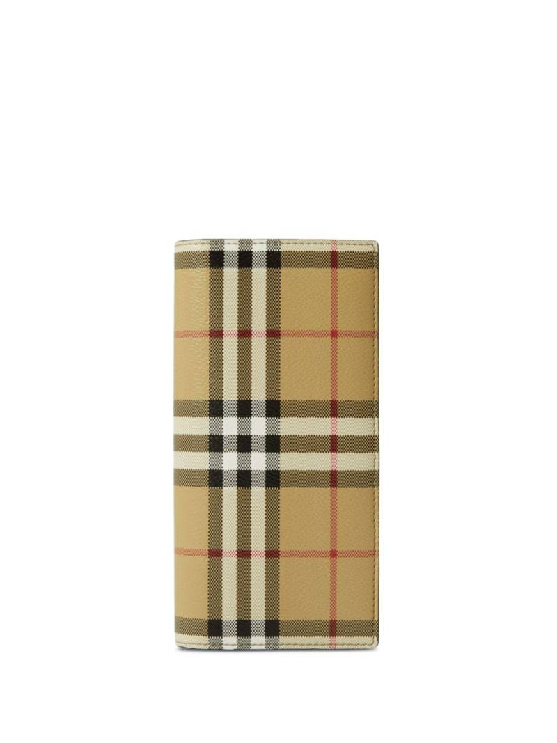 Burberry check-pattern long wallet - Neutrals von Burberry