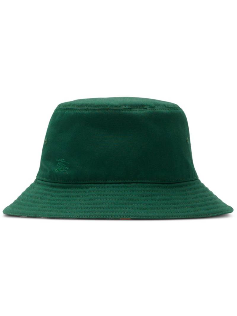 Burberry check-pattern reversible bucket hat - Green von Burberry