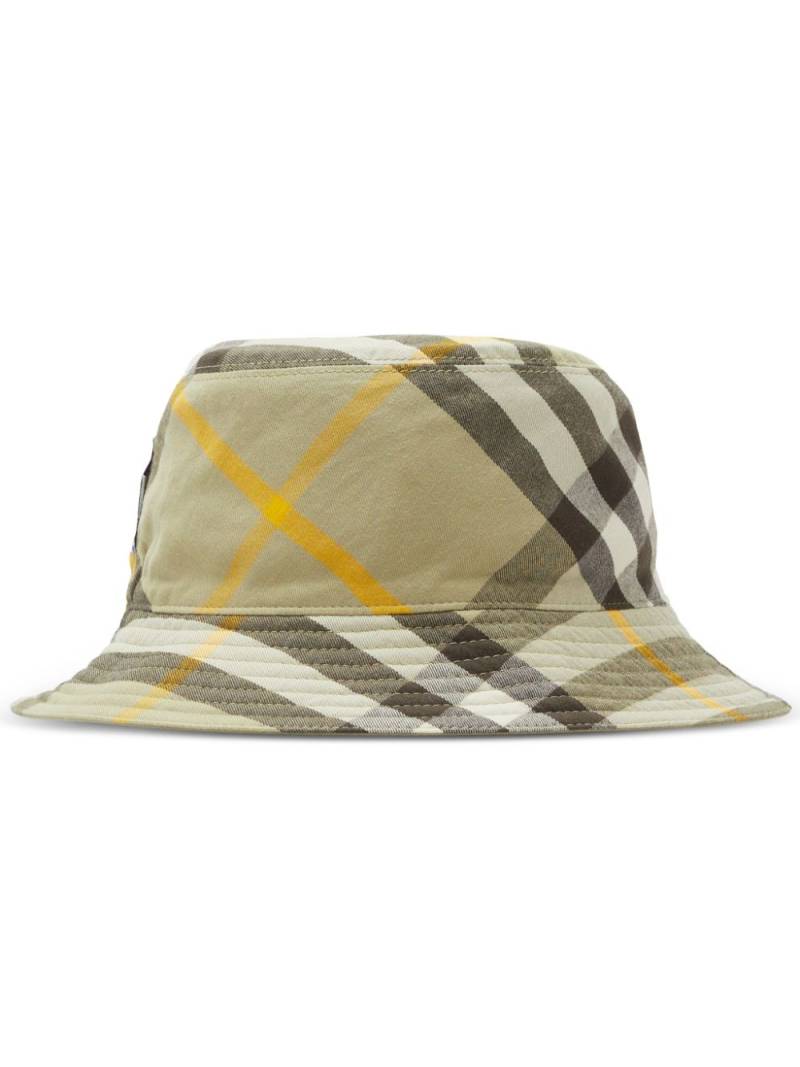 Burberry check-pattern reversible bucket hat - Neutrals von Burberry