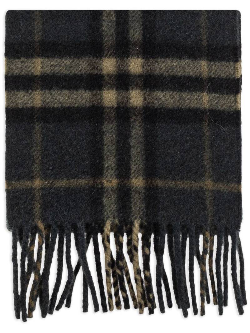 Burberry check-pattern scarf - Grey von Burberry