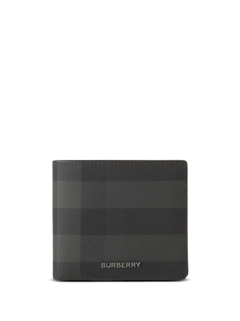 Burberry check-print bifold wallet - Black von Burberry