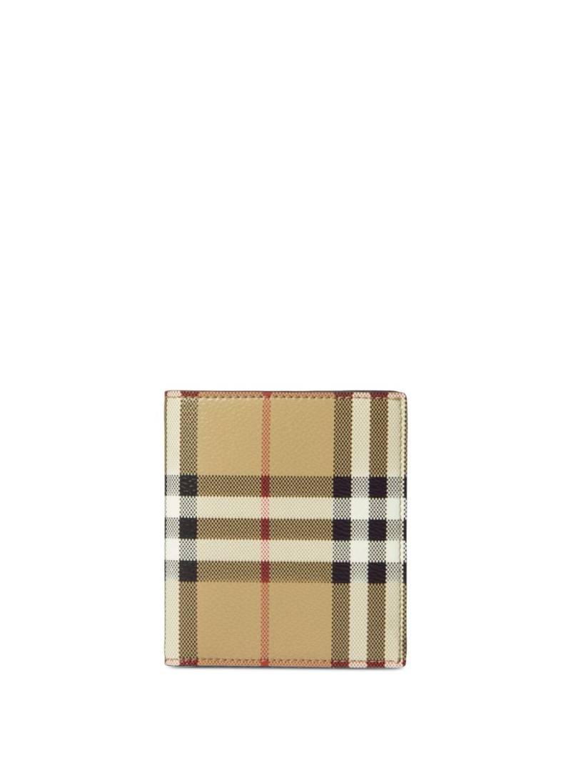 Burberry check-print bifold wallet - Neutrals von Burberry