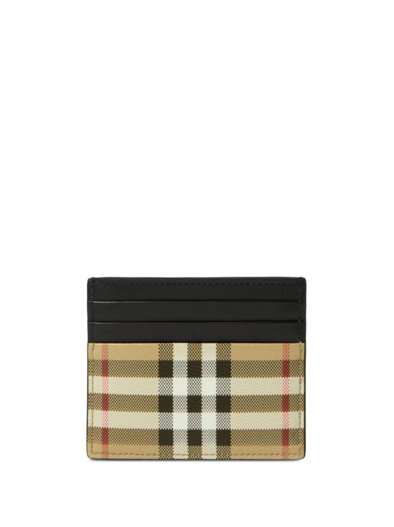 Burberry check-print card holder - Brown von Burberry