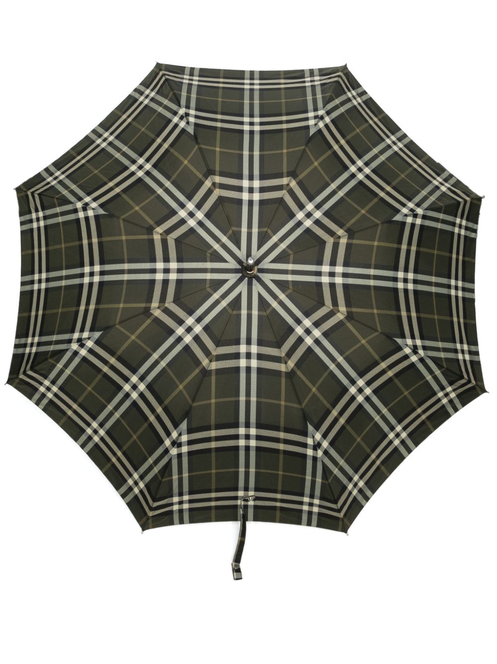 Burberry check-print umbrella - Green von Burberry