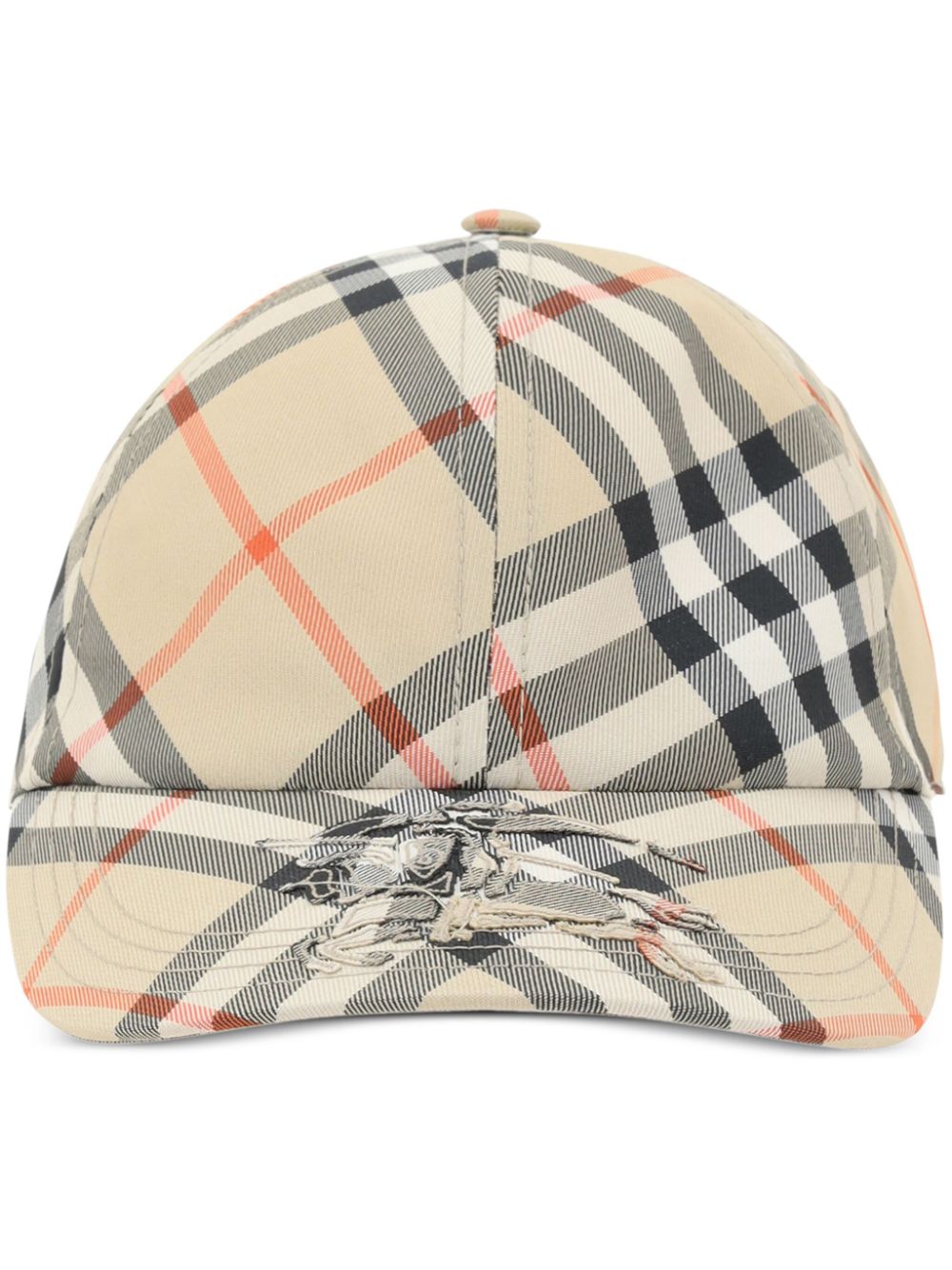 Burberry checked EKD baseball cap - Neutrals von Burberry