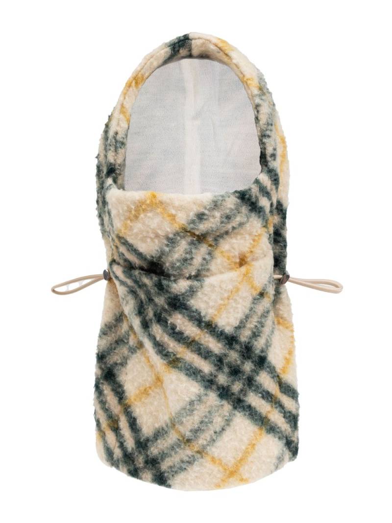 Burberry checked balaclava - Neutrals von Burberry