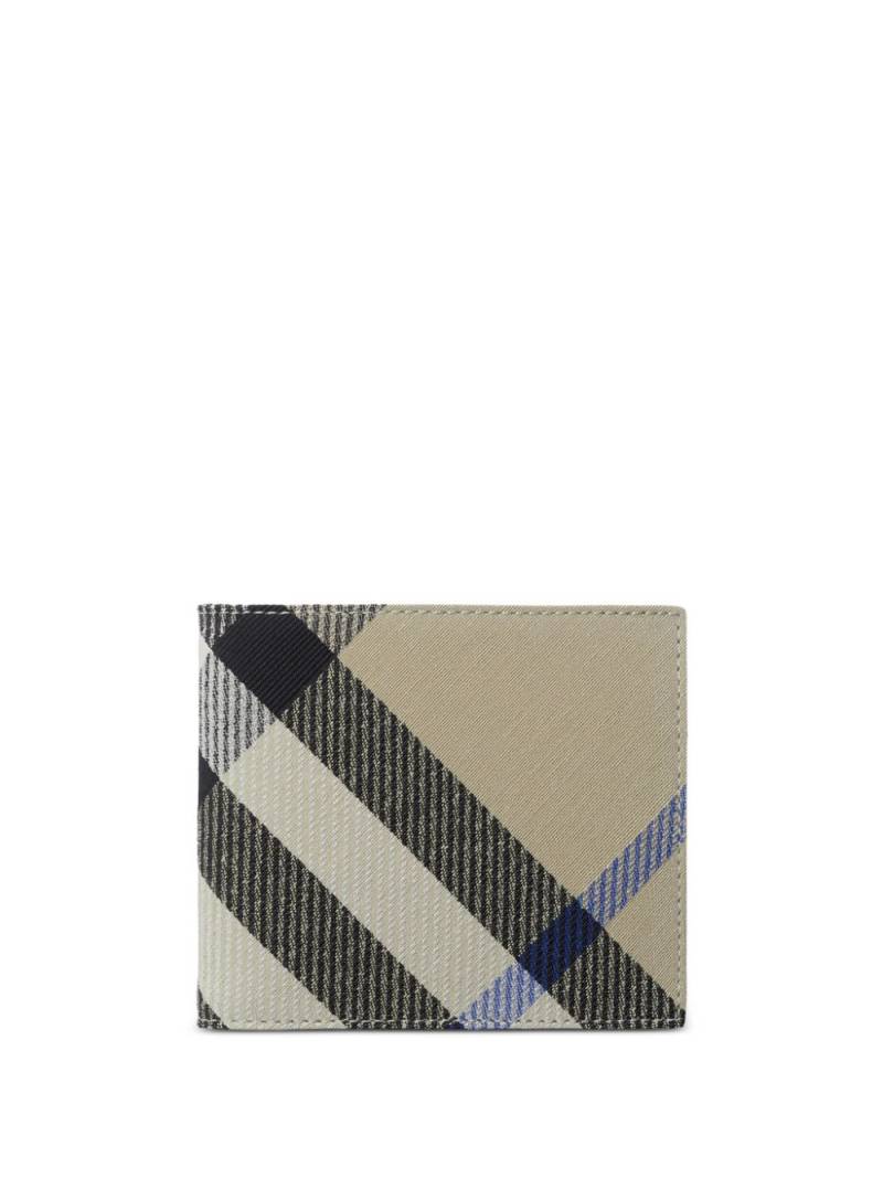 Burberry checked bi-fold wallet - Neutrals von Burberry