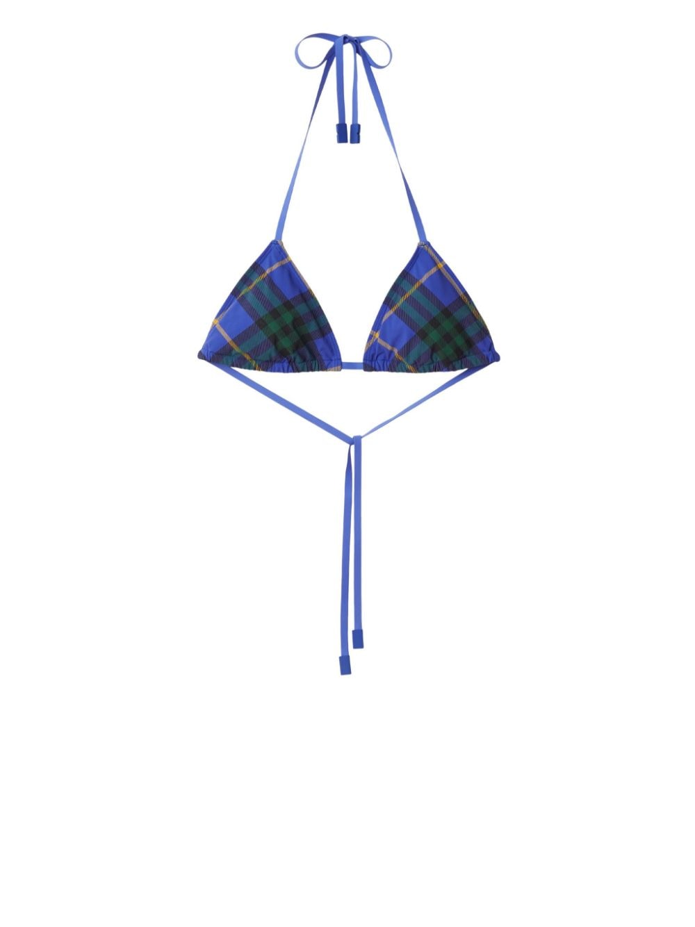 Burberry checked bikini top - Blue von Burberry