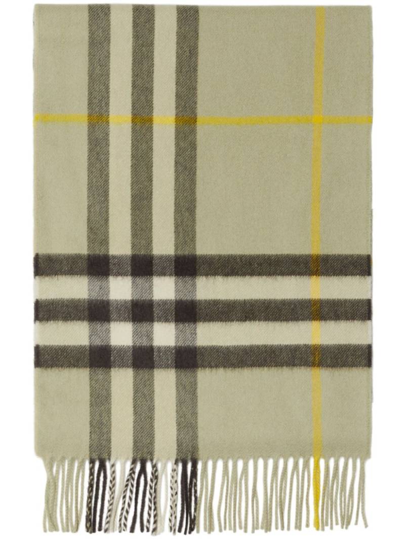 Burberry checked cashmere scarf - Neutrals von Burberry