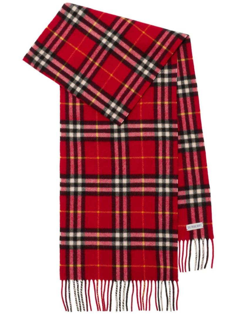 Burberry checkered cashmere scarf von Burberry