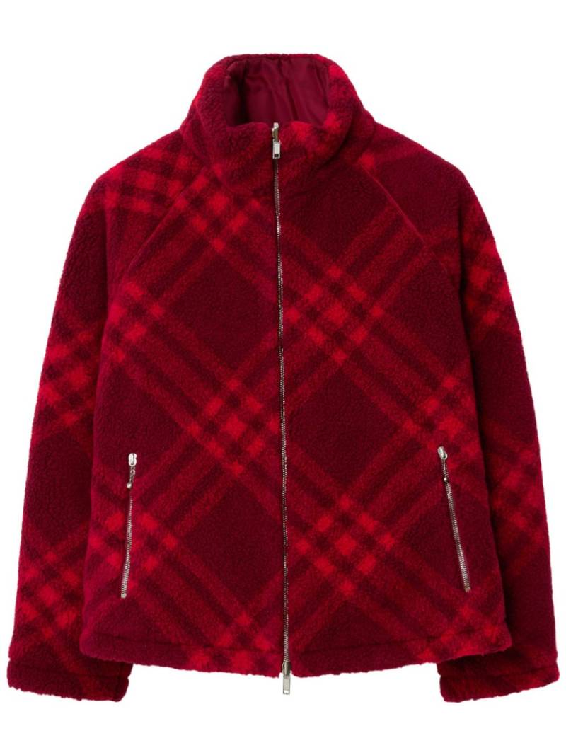 Burberry checkered reversible fleece jacket von Burberry