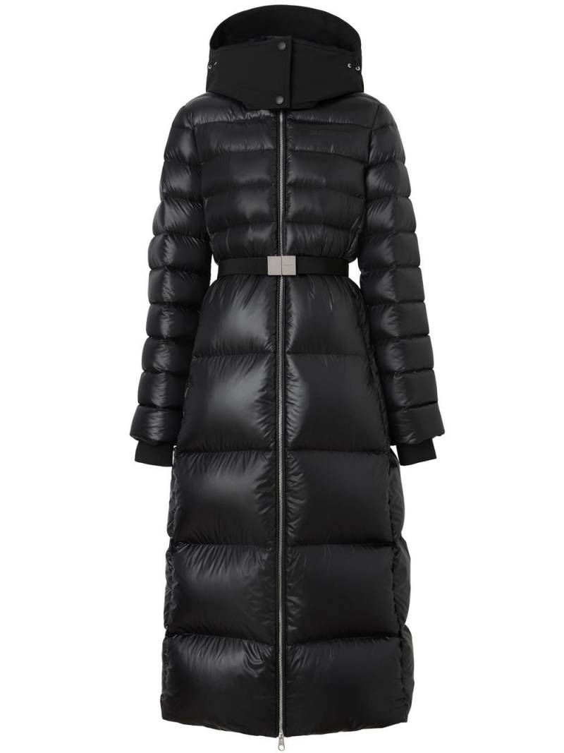 Burberry contrast-hood puffer coat - Black von Burberry