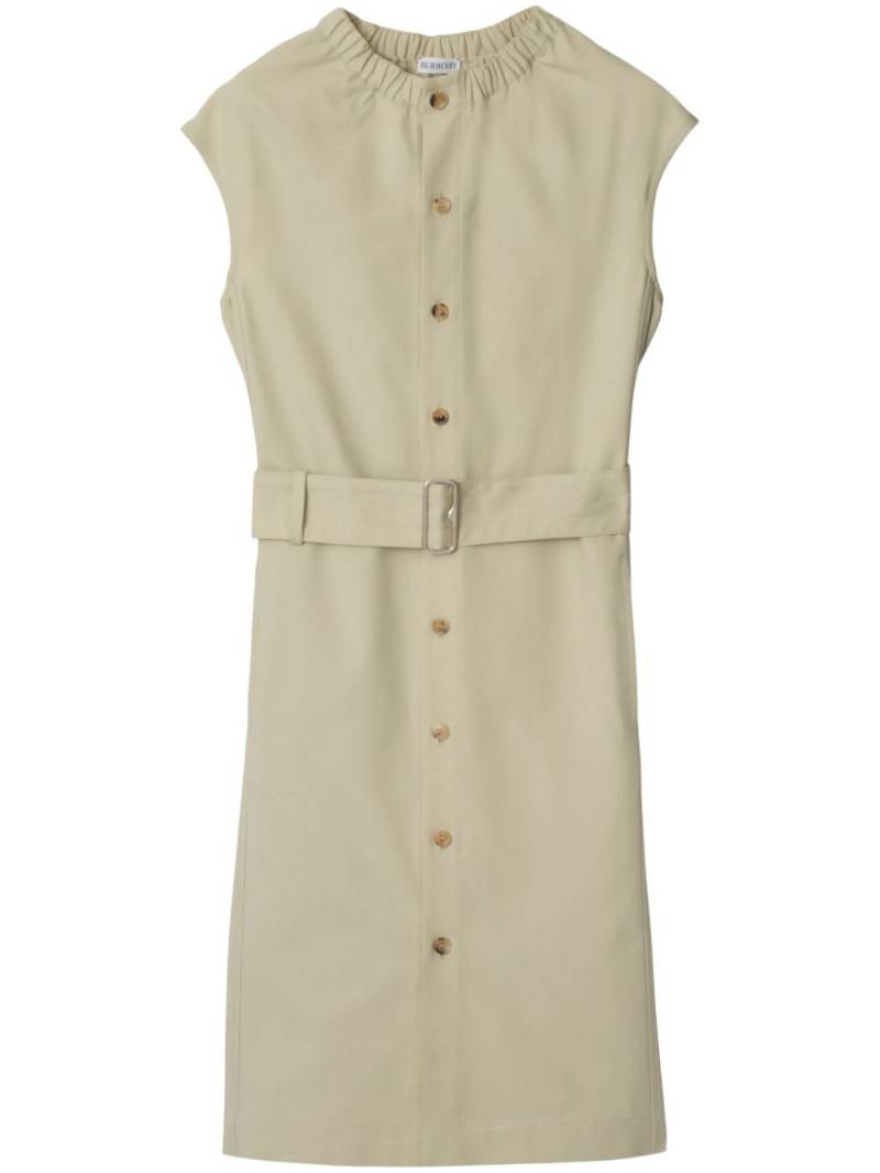 Burberry cotton-blend dress - Neutrals von Burberry