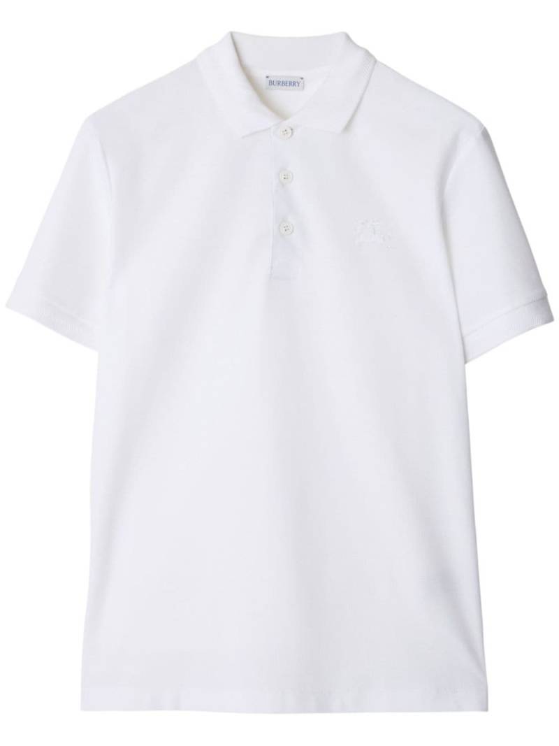 Burberry cotton polo shirt - White von Burberry