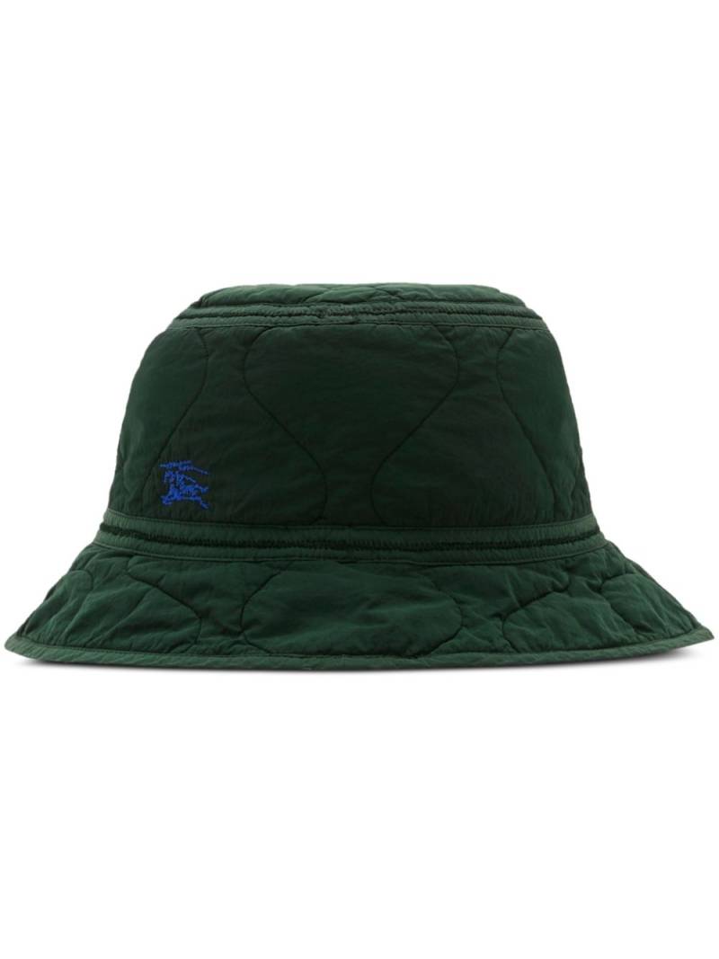 Burberry crinkled quilted bucket hat - Green von Burberry