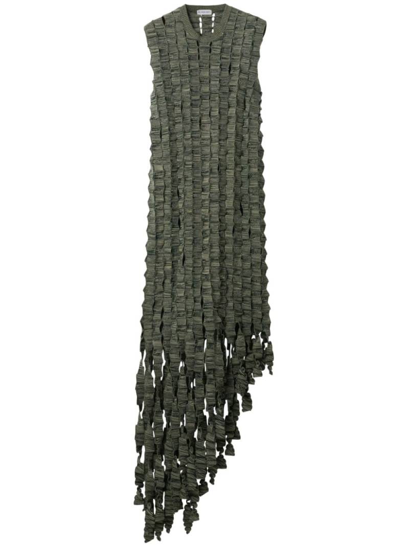 Burberry crocheted silk-blend midi dress - Green von Burberry