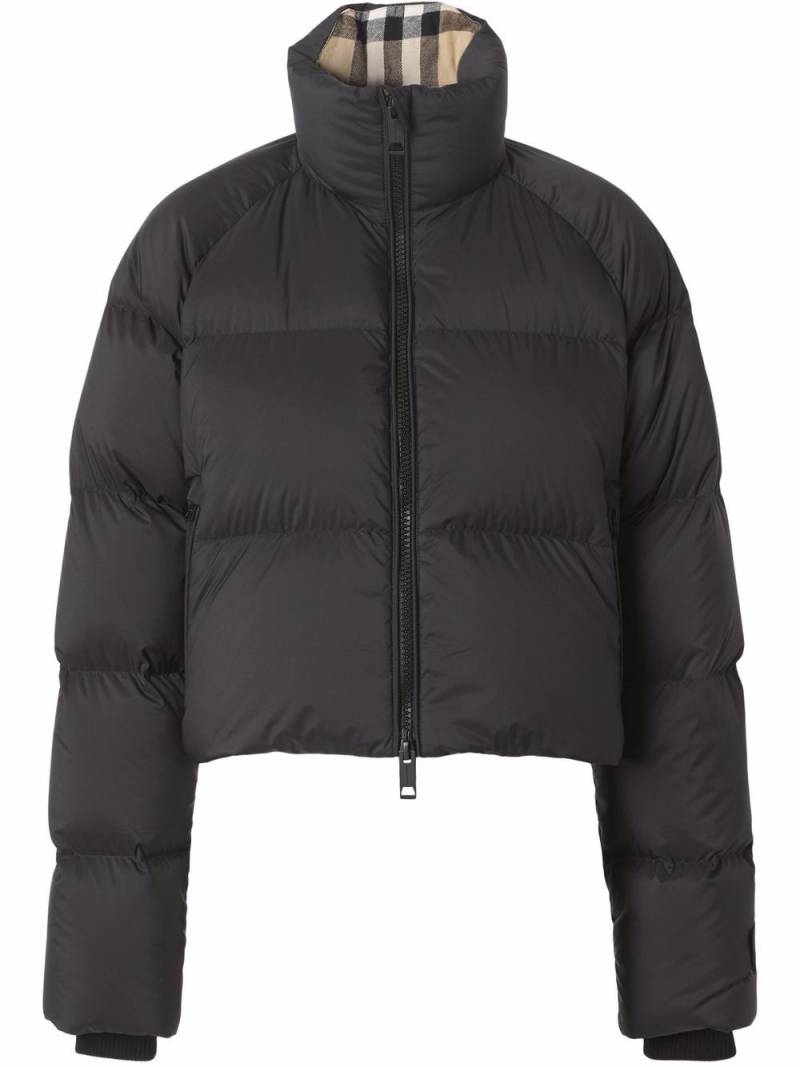 Burberry cropped padded jacket - Black von Burberry