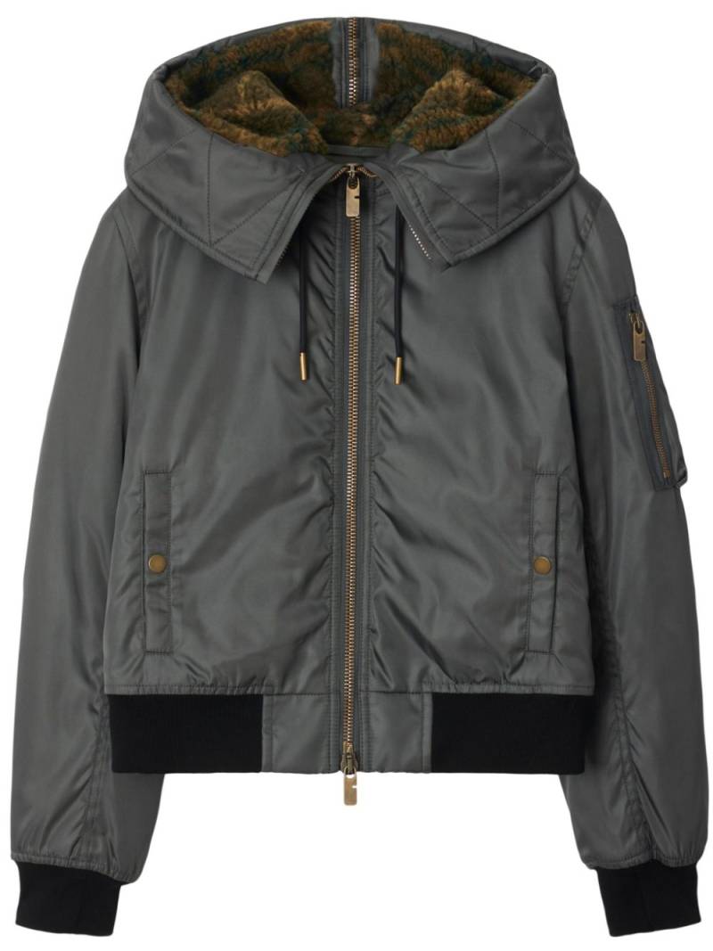 Burberry cropped parka - Grey von Burberry