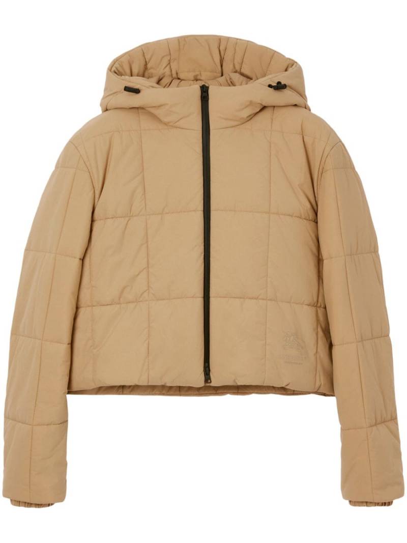 Burberry cropped quilted puffer jacket - Neutrals von Burberry