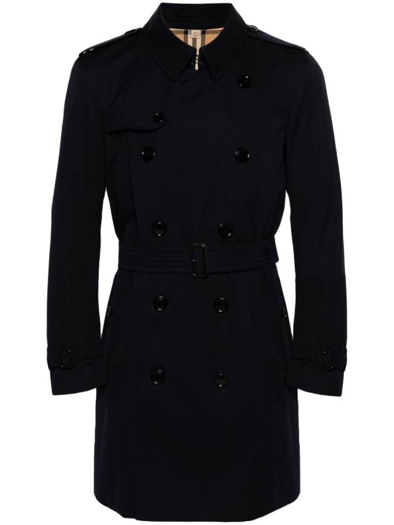 Burberry double-breasted trench coat - Blue von Burberry