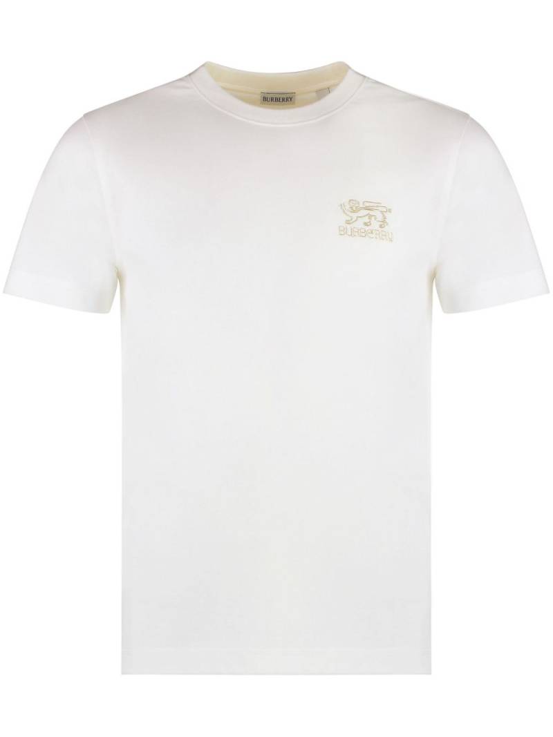 Burberry embroidered-logo T-shirt - White von Burberry